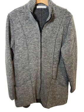 Women's Cut Loose boiled wool blend jacket/cardigan size M medium